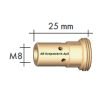 Dyssestok m8 x 25 x m10