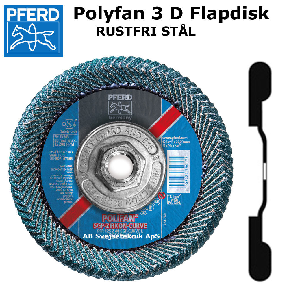 Polyfan Curve Rustfri stål 180