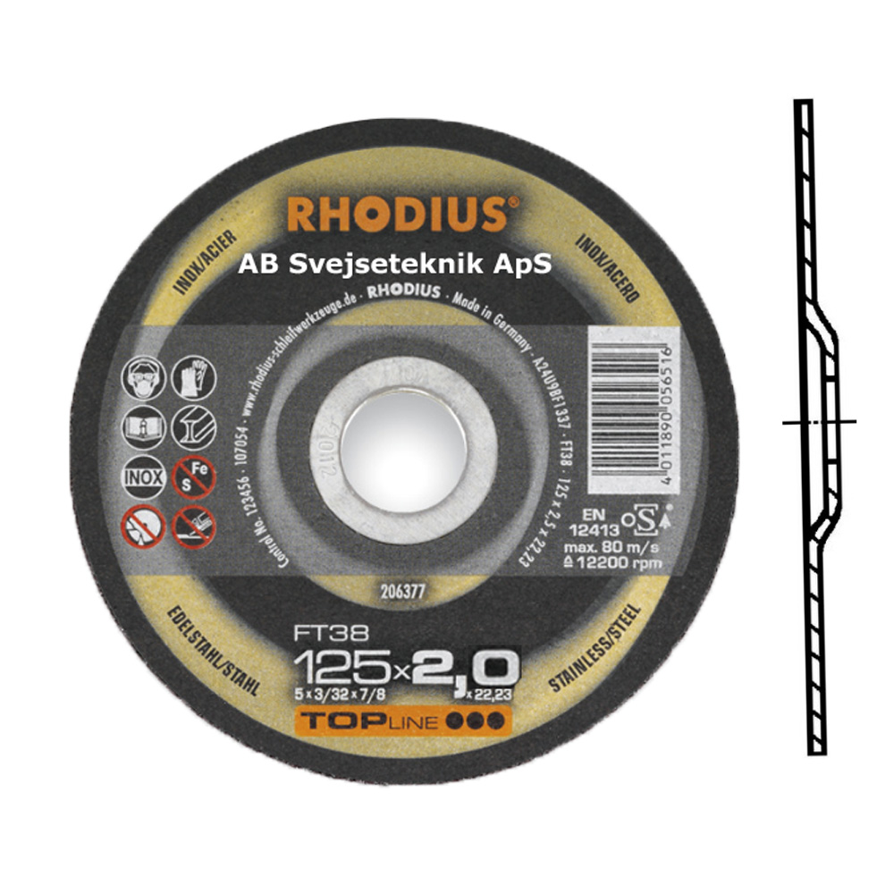 Rhodius Proline FTK 38 125 x 2,0 mm F