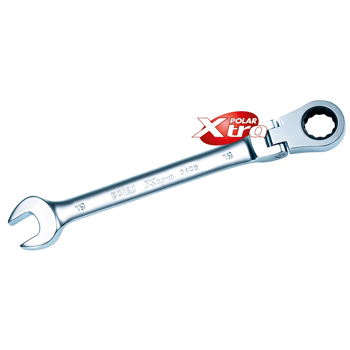 absvejs.dk - polar tools - Ringgaffelnøgler m/flex. skralde 19 mm.