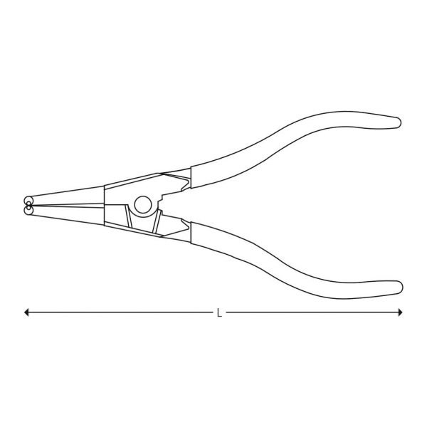Låseringtang bøjet udvend19-60.1